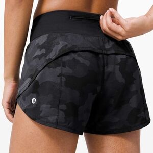 Lululemon Speed Up Short Long 4" Heritage Camo 8 TALL